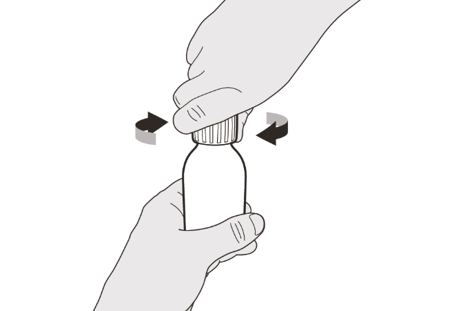 A hand holding a bottle

Description automatically generated