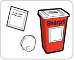 A red container with a white label

Description automatically generated