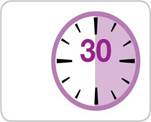 A clock with a number on it

Description automatically generated