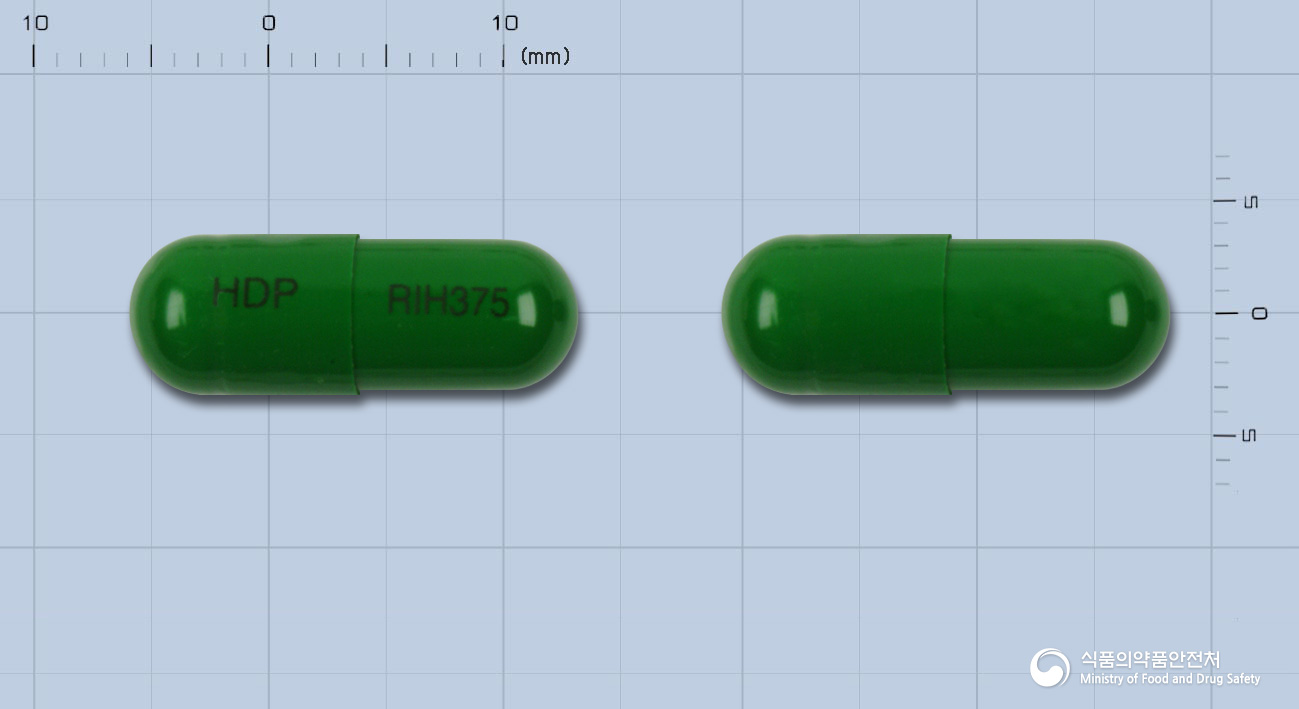 리나치올캡슐375밀리그램(카르보시스테인)(수출명:HyundiolCapsule375Mg) 등록 사진