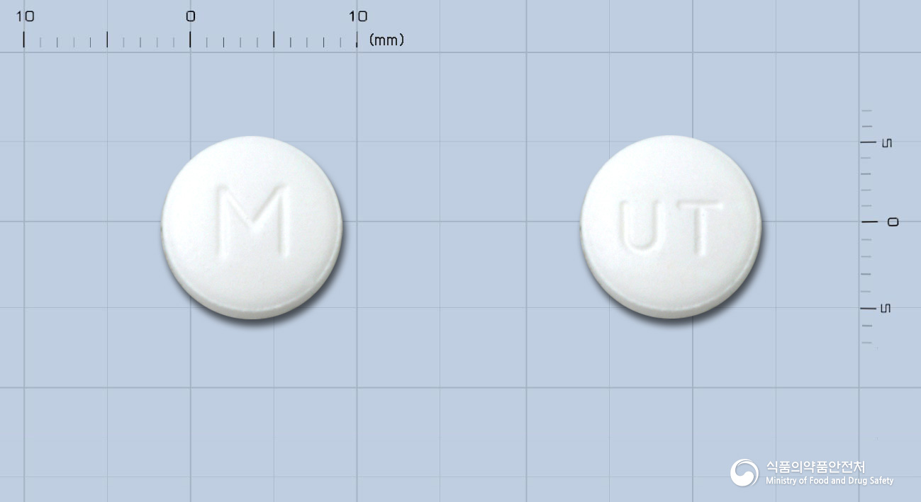 한국유나이티드염산메트포르민정(수출명: Glumyomin Tabs., Glyzen Tabs., Metmentab., Diazen Tabs.) 등록 사진