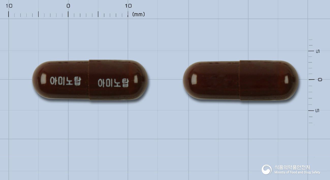 아미노탑캡슐(수출용) 등록 사진