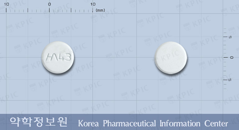 한올트리메부틴말레산염정 등록 사진