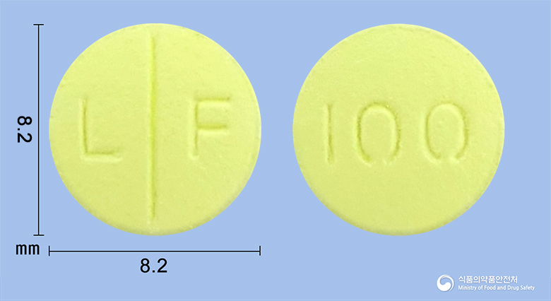 로맥사신정100mg(로메플록사신염산염) 등록 사진