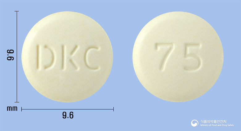 유로바스정75mg(나프토피딜) 등록 사진