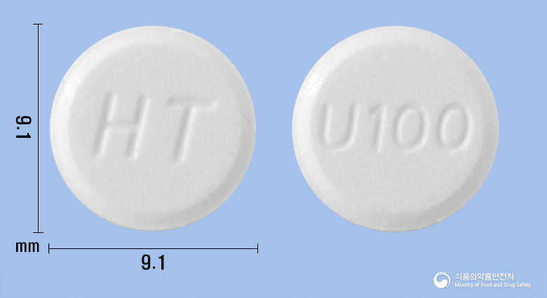 우루리버정100mg(우르소데옥시콜산) 등록 사진