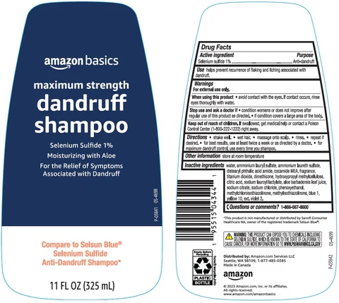 amazon basics maximum strength dandruffAnti-dandruff packaging