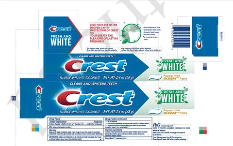 CrestFresh and White 포장