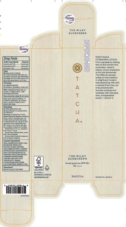 TATCHA The Milky Sunscreen 포장