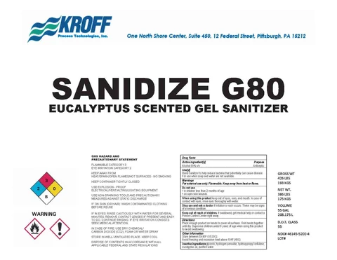 Hand Sani Gel U packaging