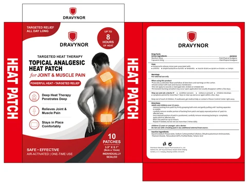 DRAVYNOR TOPICAL ANALGESIC HEAT Patch 포장