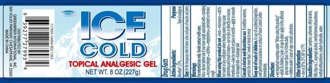 Ice Cold Topical Analgesic Gel 포장