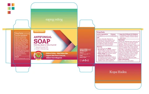Kopa Haiku Antifungal Soap. packaging