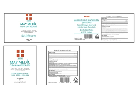 MAY MEDIC Clean Sanitizer gel packaging