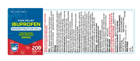 601R-Rite Aid-Ibuprofen 200mg round (brown)-bottle label-200s