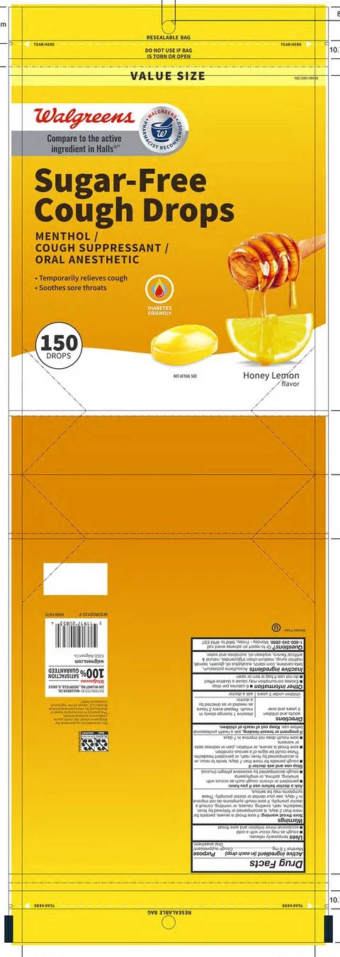 Sugar Free Honey Lemon Cough Drops 포장