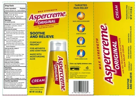 Aspercreme Pain Relieving 포장