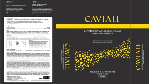 CAVIALL Superior Caviar Nourinkle Mask SET packaging