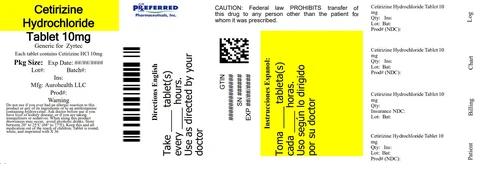 Cetirizine Hydrochloride (Allergy) 포장