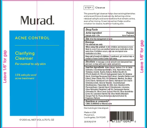 Acne Control Clarifying Cleanser packaging