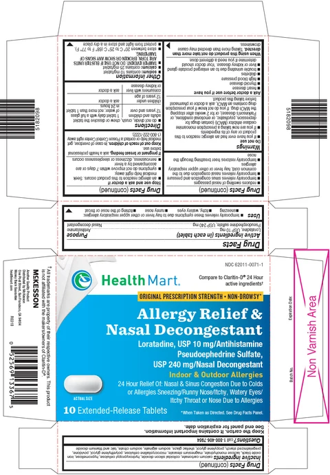 Loratadine and Pseudoephedrine Sulfate packaging