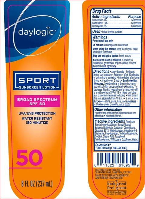 Sunscreen Sport SPF 50daylogic 포장