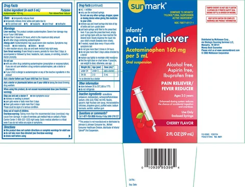 Infants Pain Reliever packaging