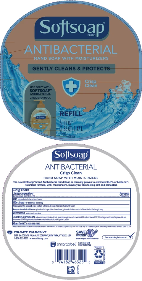 SoftSoap Antibacterial with moisturizers Crisp Clean 포장