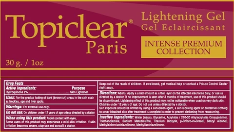 Topiclear Paris 포장