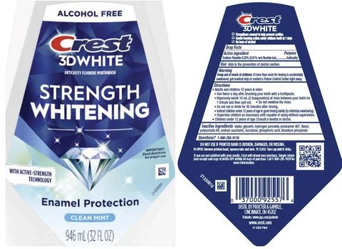 Crest 3D WhiteStrength Whitening Enamel Protection 포장