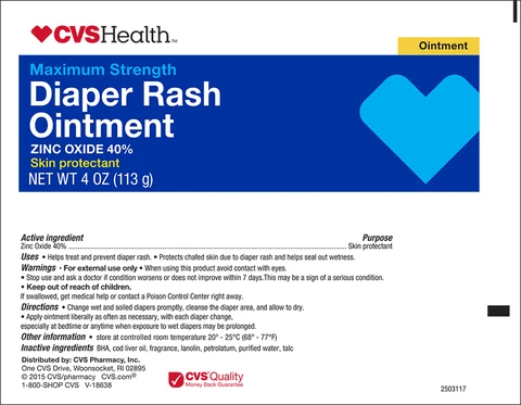 CVS Health Diaper Rash packaging