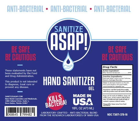SANITIZE ASAP HAND SANITIZER 포장