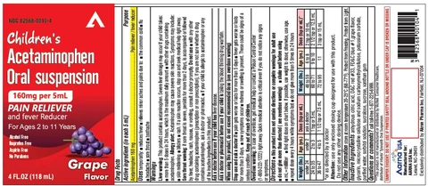 CHILDRENS ACETAMINOPHEN 포장