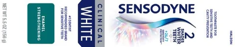 Sensodyne Clinical White Stain Protector / Sensodyne Clinical White Enamel Strengthening 포장