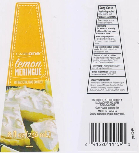 Careone Lemon Meringue Hand Sanitizer 포장