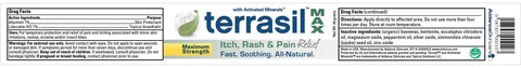 Terrasil Itch, Rash and Pain ReliefMAX packaging