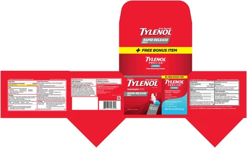 TYLENOL Extra Strength / TYLENOL Precise Cooling Pain Relief 포장