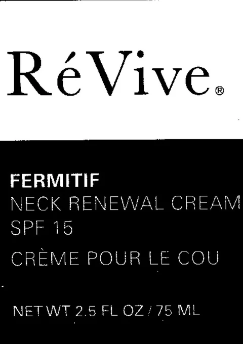 ReVive Fermitif Neck Renewal SPF 15 포장