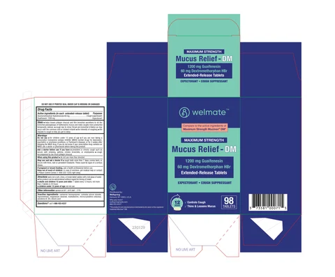 MUCUS RELIEF - DM MAXIMUM STRENGTH packaging