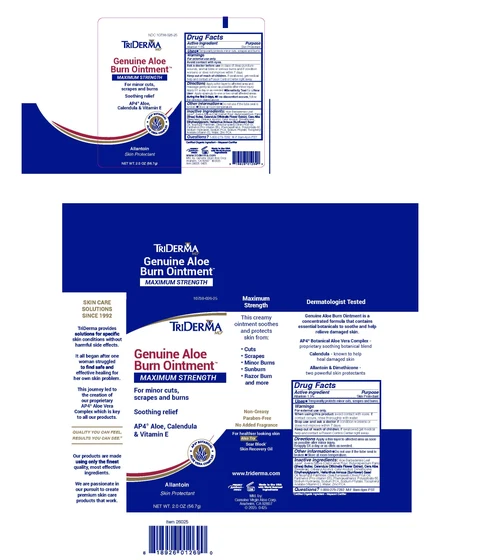TriDerma Genuine Aloe Burn packaging