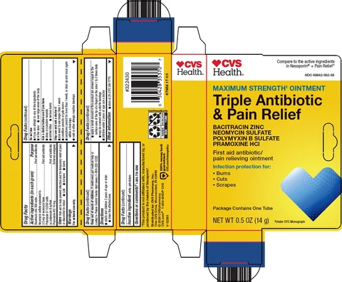 triple antibiotic and pain relief 포장