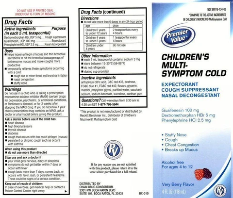 Childrens Multi-Symptom Cold packaging