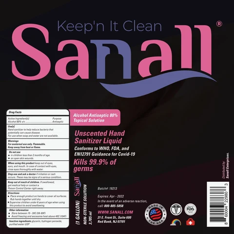 Keepn It Clean Sanall Hand Sanitizer 포장