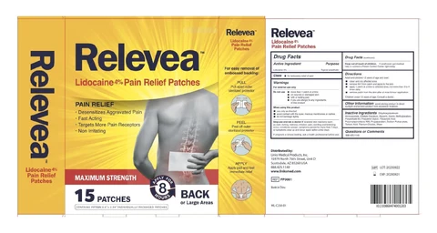 Relevea Pain Relief Patch 포장