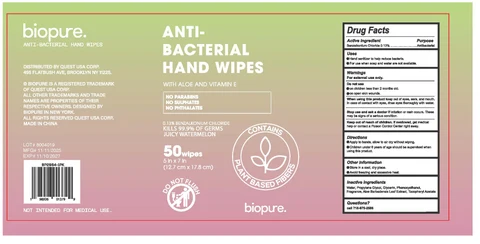 Biopure Antibacterial Hand Wipe Juicy Watermelon 포장