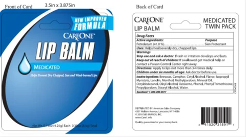 Care One Medicated Lip Balm 포장