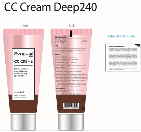 CC Cream Deep240 packaging