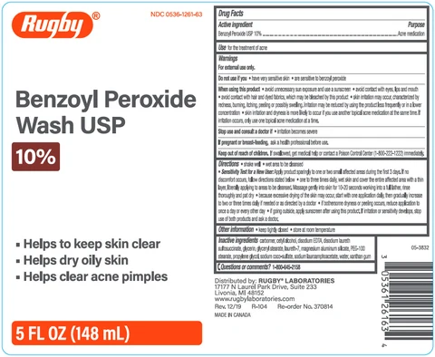 Rugby Benzoyl Peroxide WashAcne Medication 포장