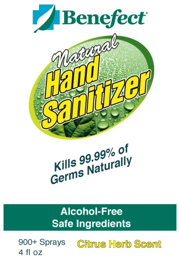 Benefect Natural Hand Sanitizer 포장
