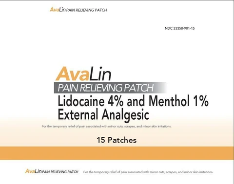Avalin External Analgesic Patch 포장